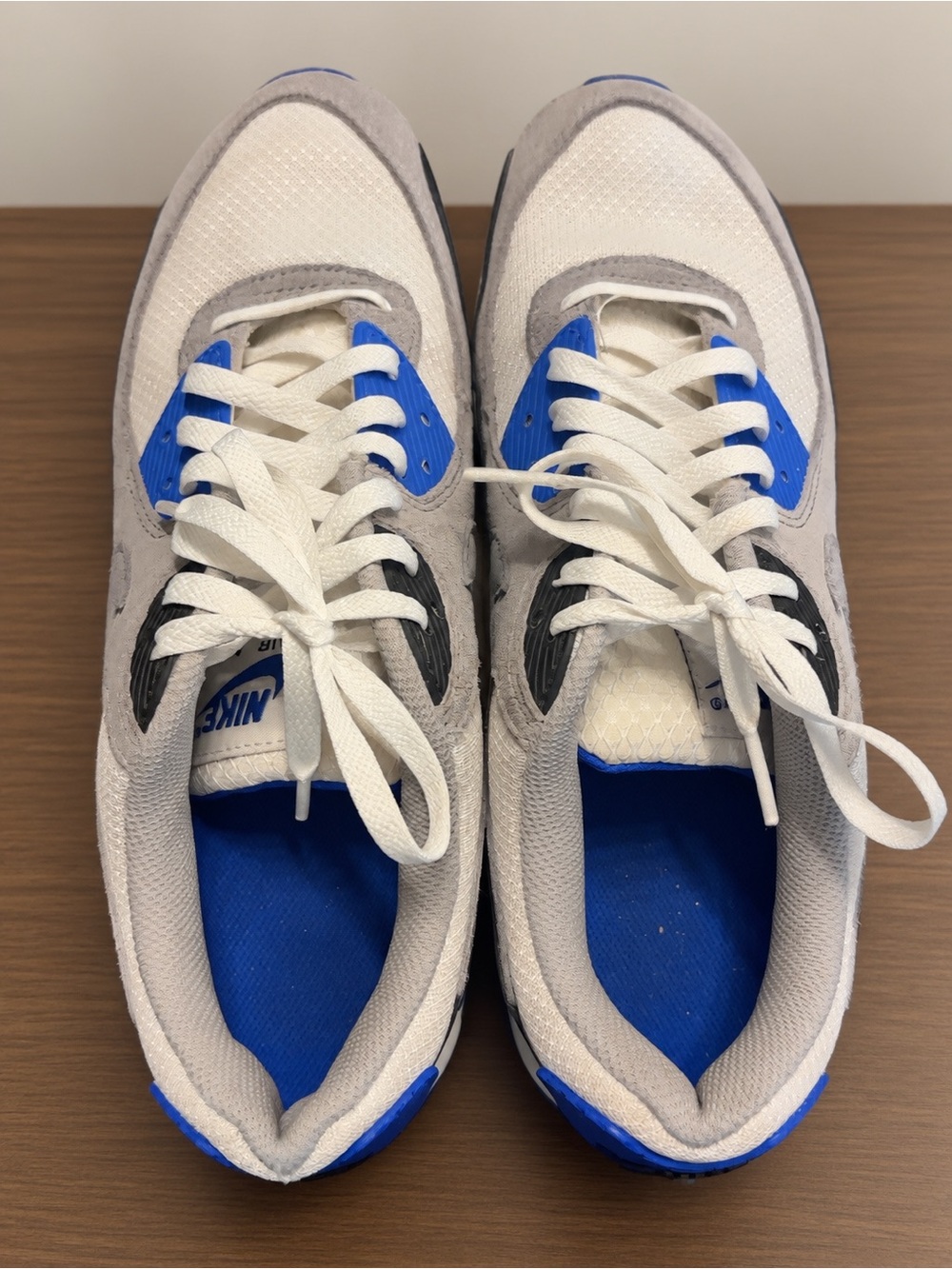 Nike Men’s Air Max Sneakers — Cream & Blue